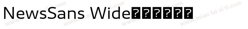 NewsSans Wide字体转换